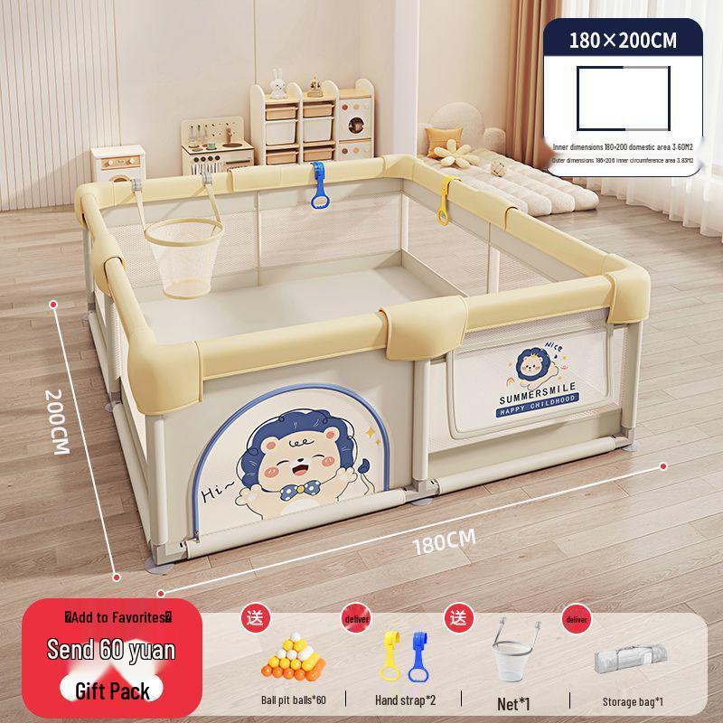 Indoor Baby Playpen & Crawling Mat: Safe Protective Fence & Walker