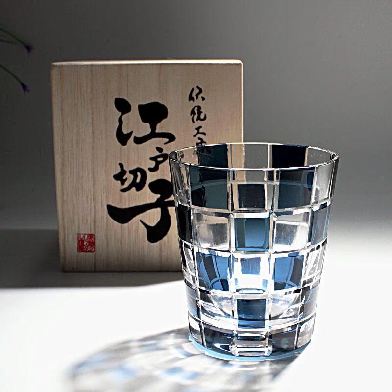 Edo Kiriko Kristall-Whiskyglas