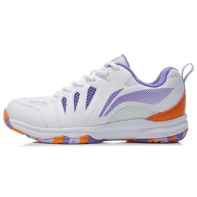 Li-Ning All-Around King Shock Absorbing Wear-Resistant Non-Slip Low-Top Badminton Shoes Women sneaker Lilac AYTP004-5