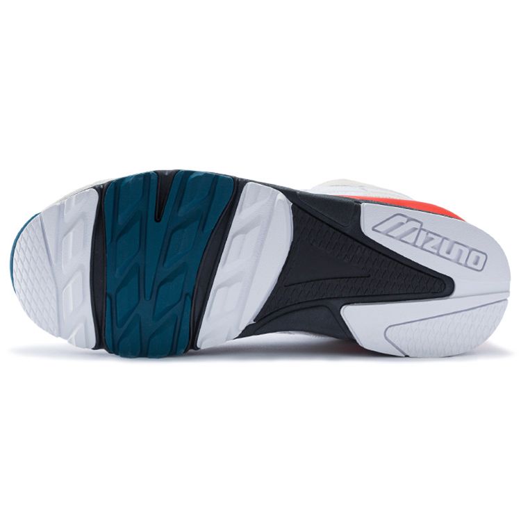 Mizuno Sky Medal Scarpe da Allenamento Basse Ammortizzanti Antiscivolo Resistenti con Supporto Unisex Sneakers Bianco Grigio Rosso D1GA201002