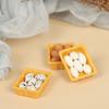 1:12 Dollhouse Miniature Mini Egg With Tray Kitchen Accessories Model Toys