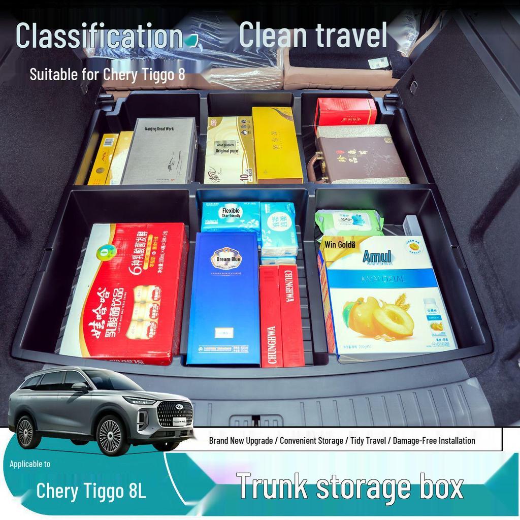 Chery Tiggo 8L Hidden Trunk Organizer and Storage Box