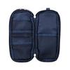 M-Plan CUBIX Double Round Zip Pen Case, Navy, 106211-08-180