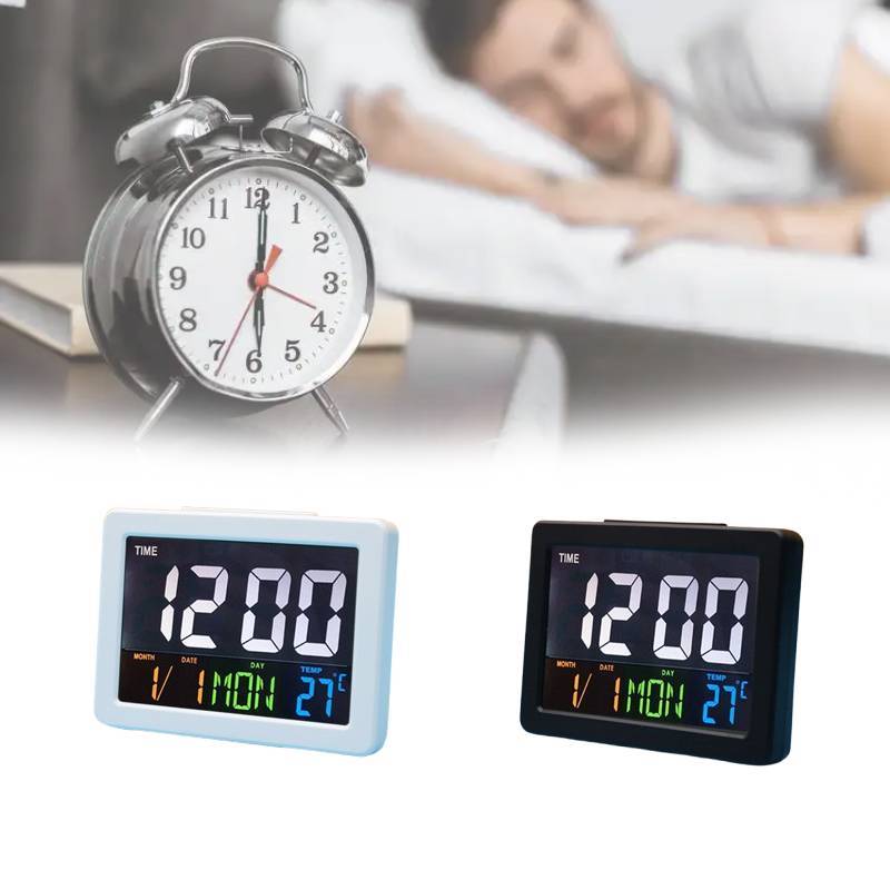 Digitale Weckeruhr mit Kalender und 24-Stunden-Anzeige für Schüler und den Heimgebrauch