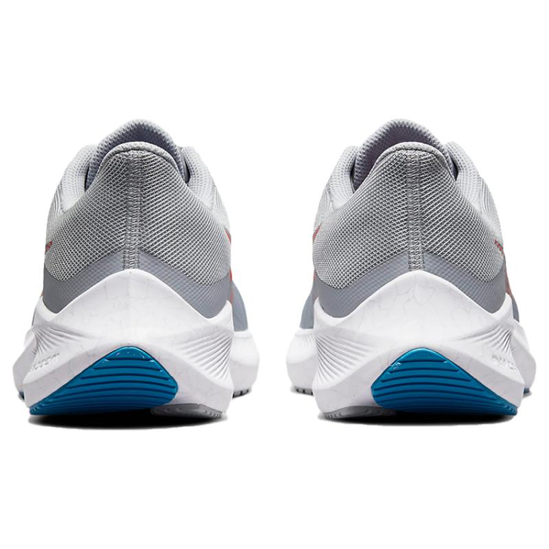 Nike Air Zoom Winflo 8 'Wolf Grey Bright Crimson' Sneakers CW3419-004
