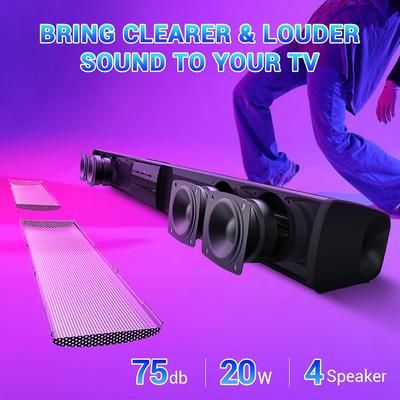 Bluetooth Speaker Family Rechargeable Home Theater Sound System for TV with Remote Control, Support AUX/SD/FM/RCA/TWS