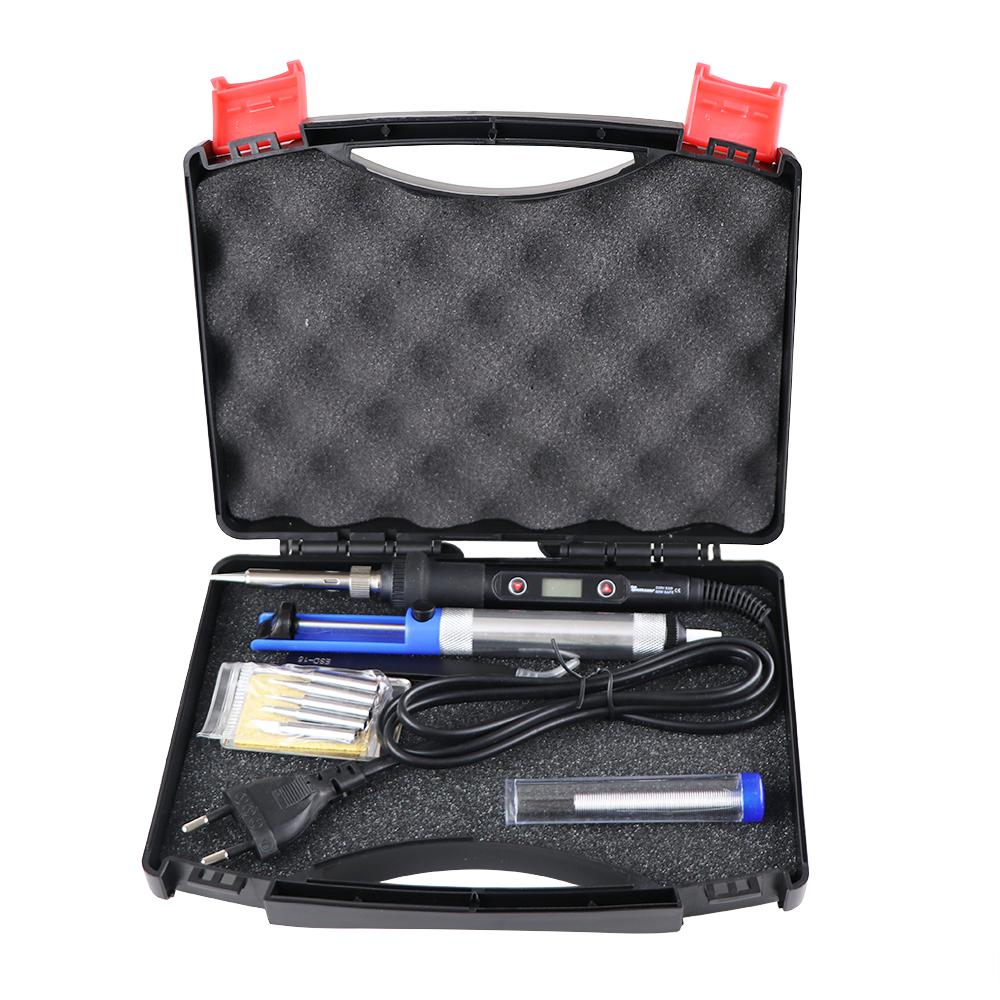 

Soldering Iron LCD Digital Display 80W Electric Adjustable Temperature Solder Iron Station Hand Welding Repair Tools Kit 110V US Plug