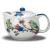 Waza no Kura Vaisselle Japonaise Élégante Porcelaine de Kutani Théière avec et Fleur de Prunier Inclut Céramique à Thé Fabriqué en Parfait pour les Cadeaux d'Anniversaire Œil Blanc