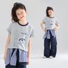 Mucmukn Girls' Kitty Vacation Antibacterial Printed T-Shirt