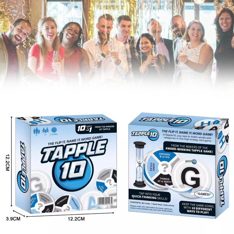 Game Word Tapple Fast Paced Family English Board Game Learning Play Ages All
