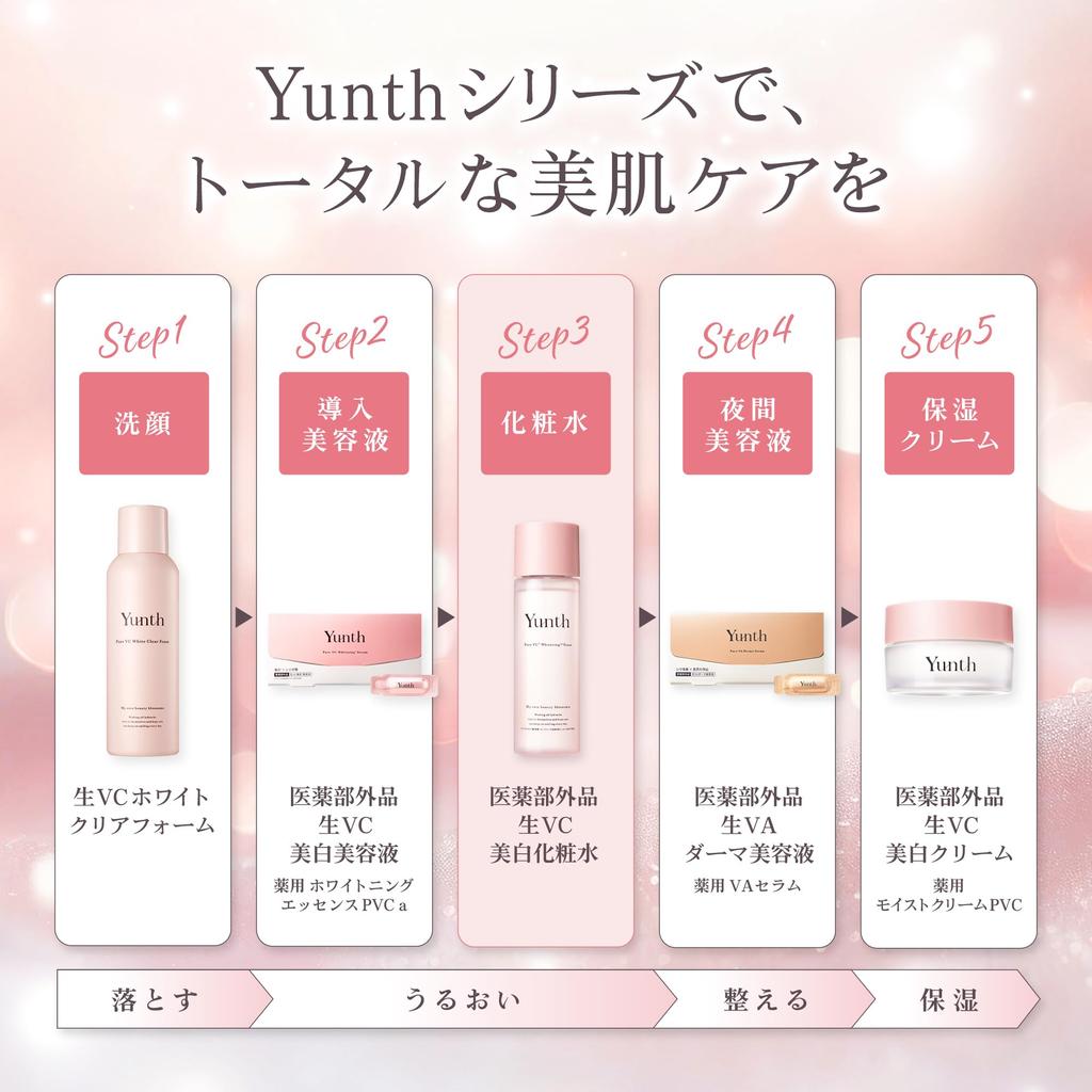 Yunth (Yunsu) [Quasi-drug] Raw VC Whitening Lotion 120mL (Lotion/Cosmetics/Skincare/Pore/Cosmetics/Beauty)