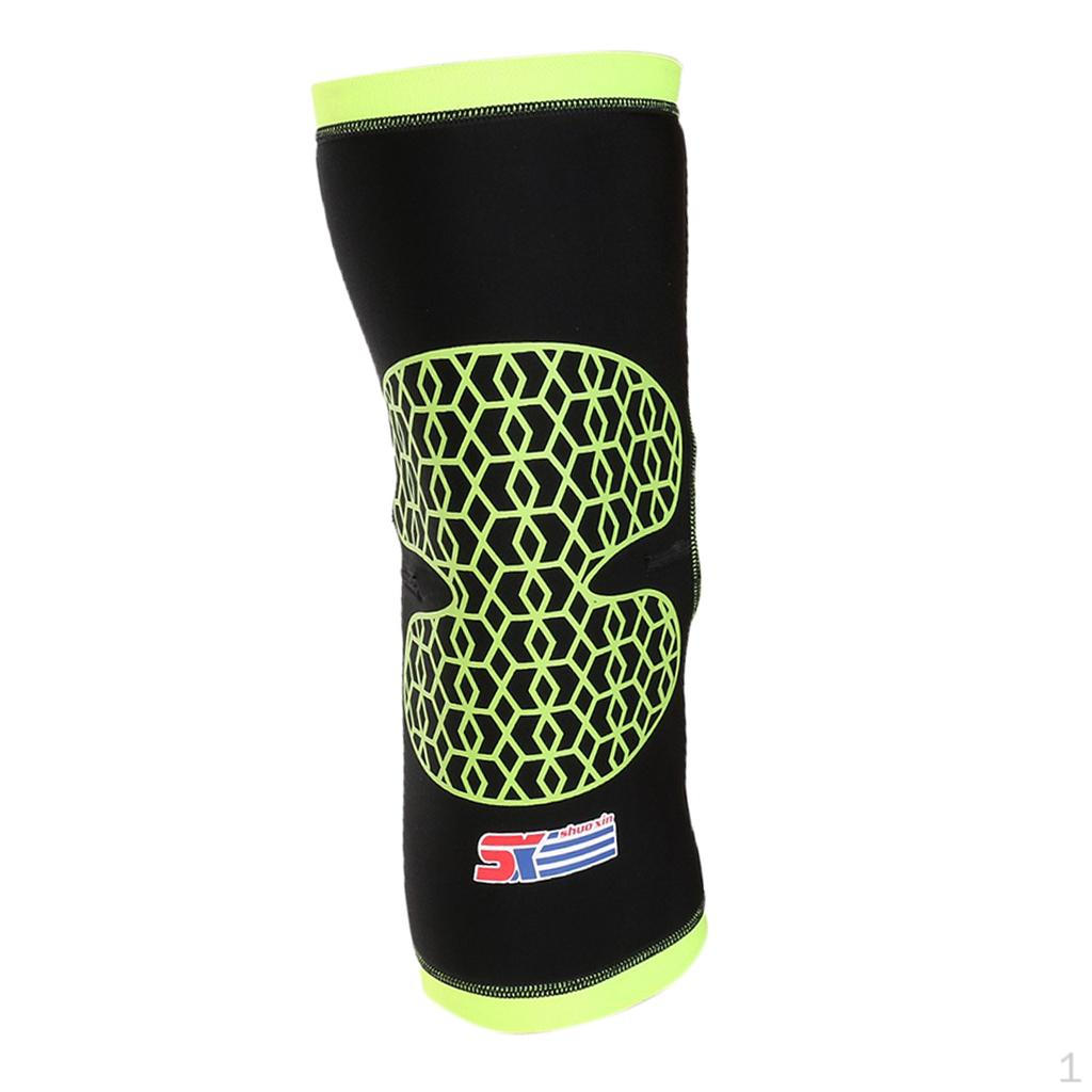 Anti Slip Silicone Knee Sleeve Support Stiff Muscles Joint L