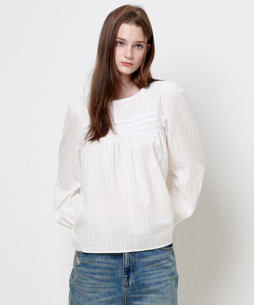 PLAC WOMEN Nostalgia Lace Blouse White