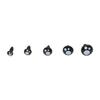 100pcs/box Oval Shape Plastic Safety Eyes Black Black Screw Eyes New Doll Bear Toys  For Toys