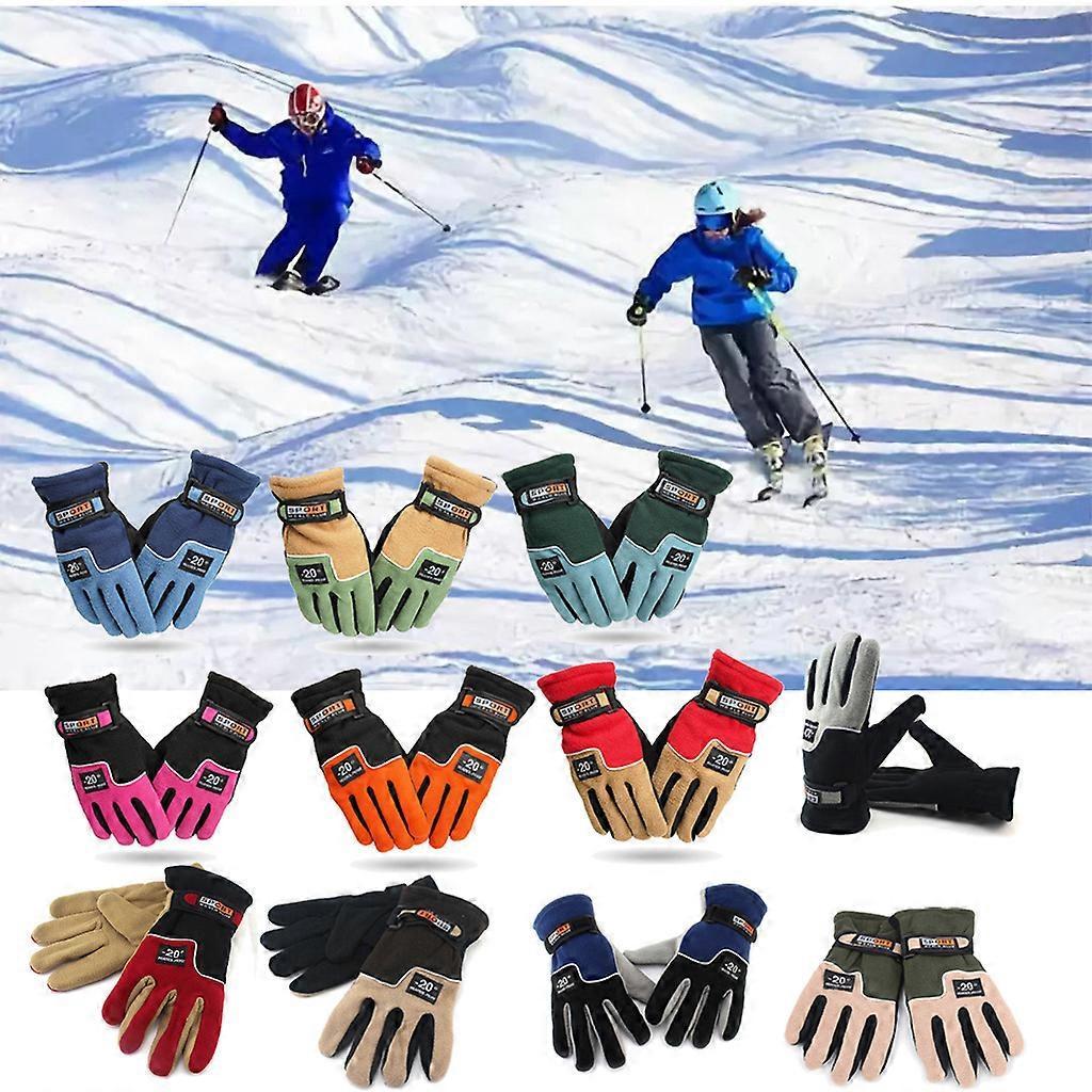 Polarfleece-Handschuhe Warm Isolierend Herren Damen Super Weich Bequem Langlebig Winddicht Kaltwetter Weiche Thermohandschuhe Herren Armeegrün