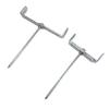 2 pièces Support Métallique pour Gouttière Support de Tuyau d'Eau de Pluie Antirouille Stabilisateur Ancrages pour Support de Tuyau