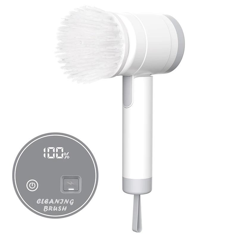 Cepillo de limpieza eléctrico multifuncional para cocina, cepillo recargable para lavar platos