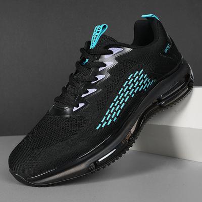 New Autumn Large Size Men's Shoes Breathable Mesh Sports Style Thick Sole Heightening Street Style Running Shoes