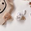 Plush embroidered dog apple AirPods pro2/3 generation bluetooth wireless headset case cute simple application