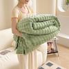 OEING Double-Sided Flannel Sofa Throw Blanket