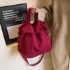 Große Kapazität Damen Umhängetasche Leichte Minimalistische Handtasche Einkaufs Nylon Tragetasche Damen