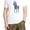 Polo Ralph Lauren Logo Print Crew Neck Casual Short Sleeve T-Shirt Men T-Shirt White 710767899-001