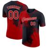 Individuelles Name Nummer 3D Farbblockmuster T-Shirt Neues Design Pop Herren Fußball Kurzarm Oberteile Schnelltrocknend Unisex Individuelle T-Shirts