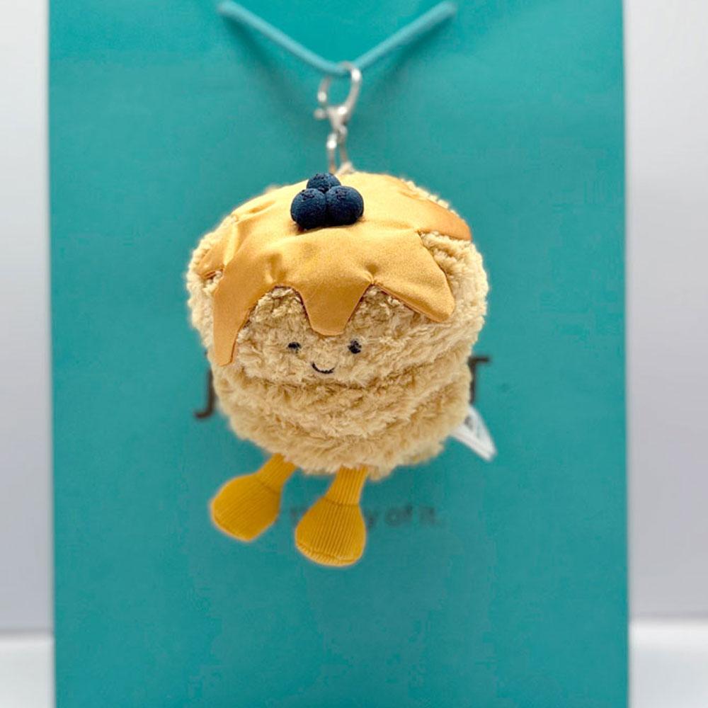 New JC Coffee Bean, Marshmallow, Ladybug, Frog, and Macaron Dessert Keychain & Bag Charm — Plush Toy Gift for Friends