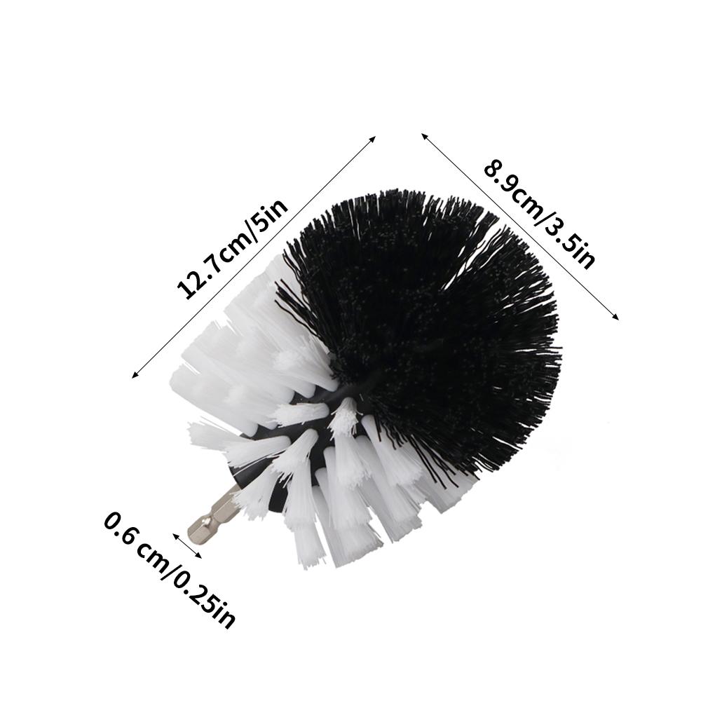 Cleaning Brush 2/3\.5/4/5 Inch Brush Attachment Set Power Scrubber Brush Tile Bathtub Surface Cordless Rotary Cleaning Tool Kit