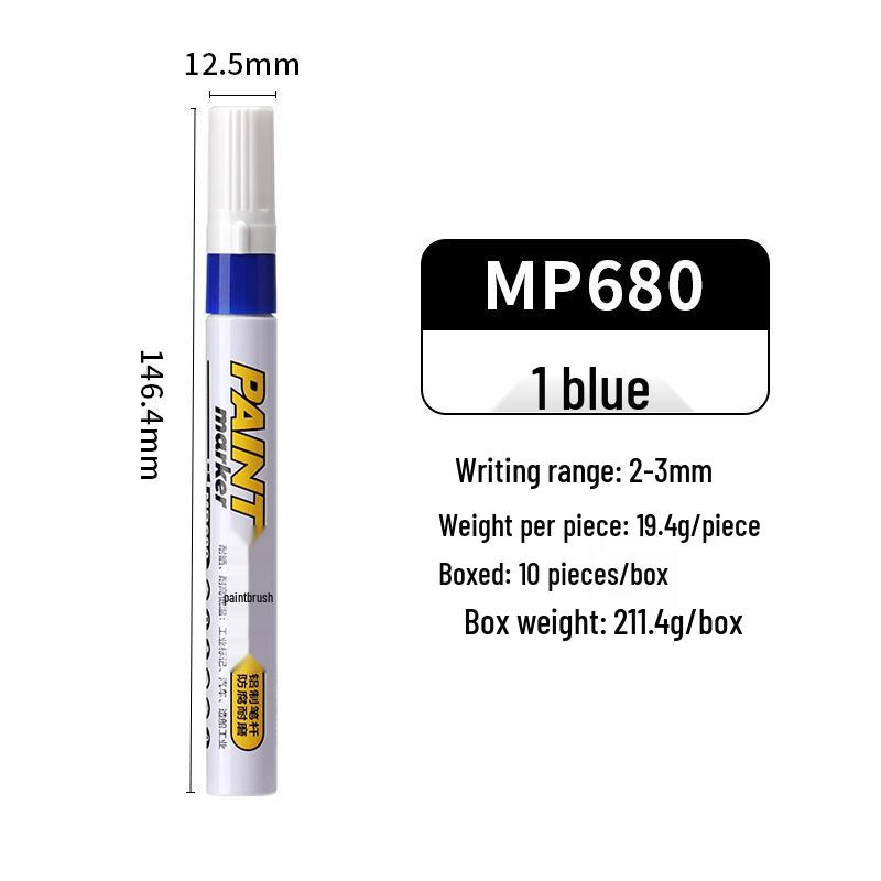 Large Capacity Waterproof Oil-Based Marker for Graffiti, Touch-Ups, and Signatures - Fade-Resistant Thick Tip Paint Pen