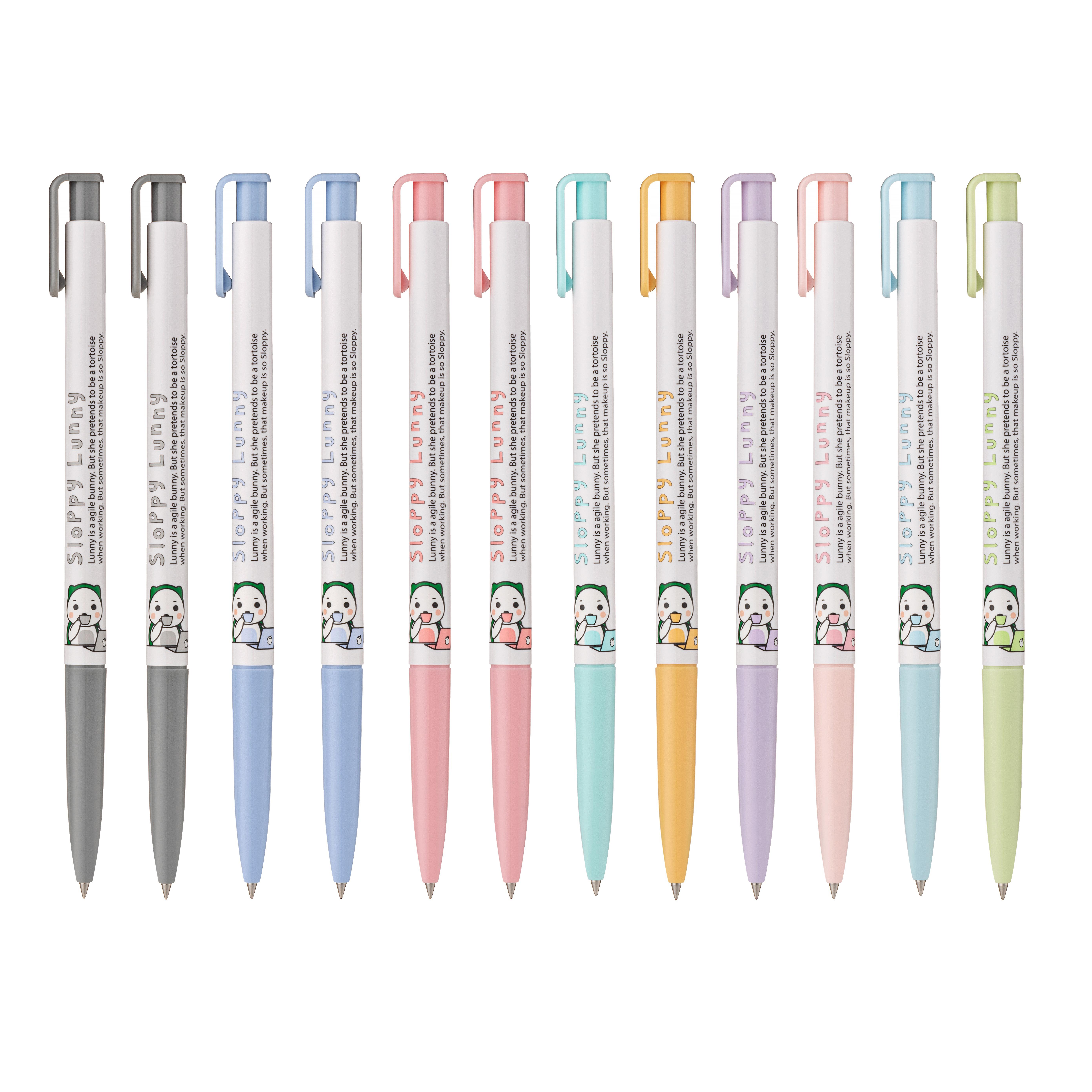 

Набор тонких шариковых ручек из 12 шт. При желании можно заказать набор однотонный или разноцветный. Большое разнообразие цветов Assorted 12pcs