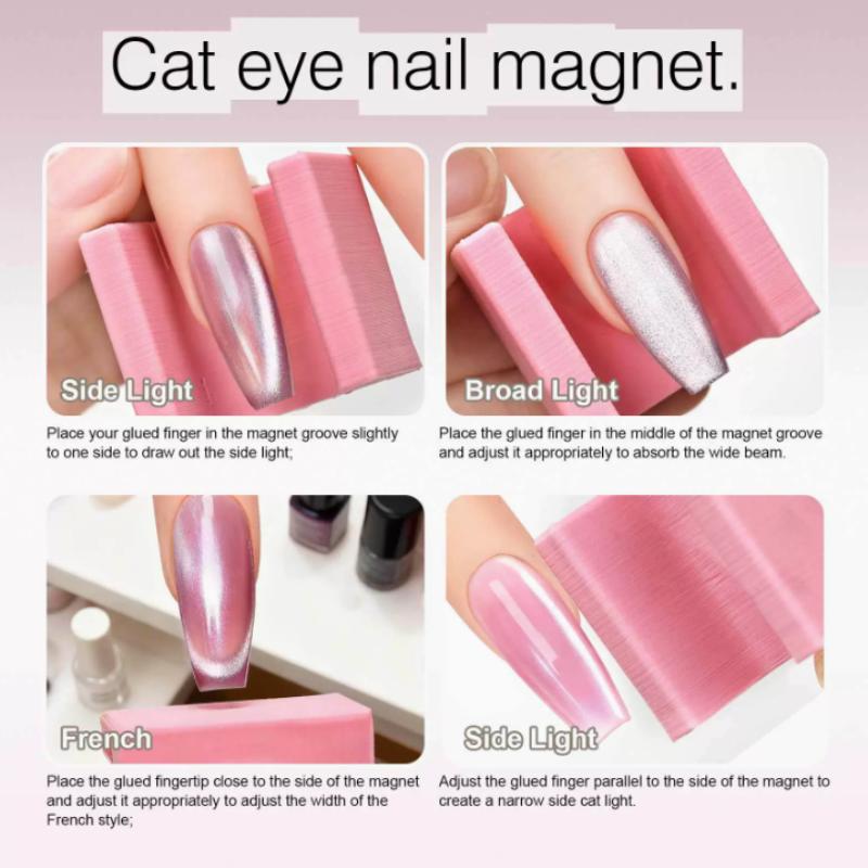 Wide Edge Cat Eye Strong Magnet Nail Tool 5D Light Effect Automatic Cat Eye Suction Nail Salon Manicure Art Tool
