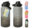 2L motivierende Mess-Wasserflasche Sportflasche mit Griff