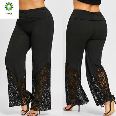New Summer Palazzo Pantalon Flare Pantalon Festival Jusqu/'à Taille Plus