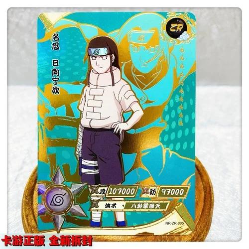 KAYOU Genuine Naruto Cards ZR 01-36 Uzumaki Sasuke Kakashi Tsunade Rare Bronzing Anime Character Collection Card Gifts Toys