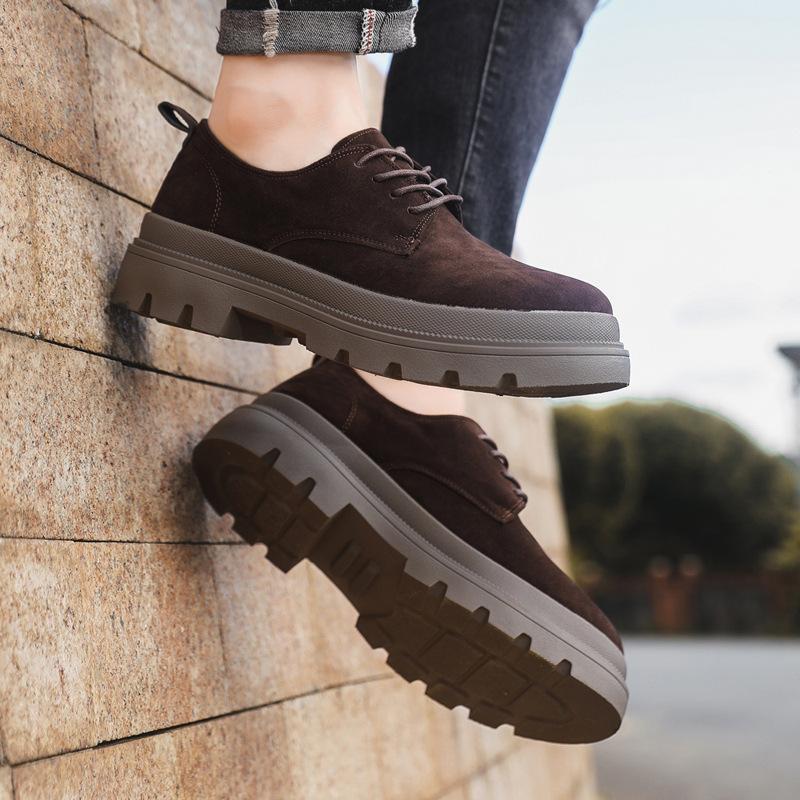 Men's Thick Soled Business Casual Shoes Are Fashionable Versatile and Simple Men's Formal Shoes  New