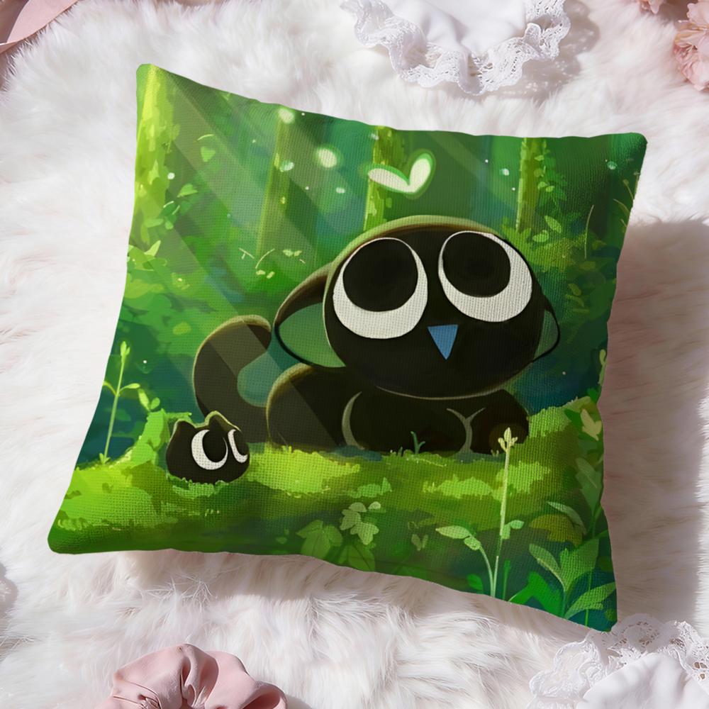 cute The Legend of Hei Cushion Cover Premium Comfort Reversible Pillow Cove -Two in One Design for Any Room & Car Interior