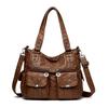 Designer Women Soft Leather Shopping Handbags Luxury Female Shoulder Crossbody Bag Ladies Casual Totes Shopper Messenger Bags
