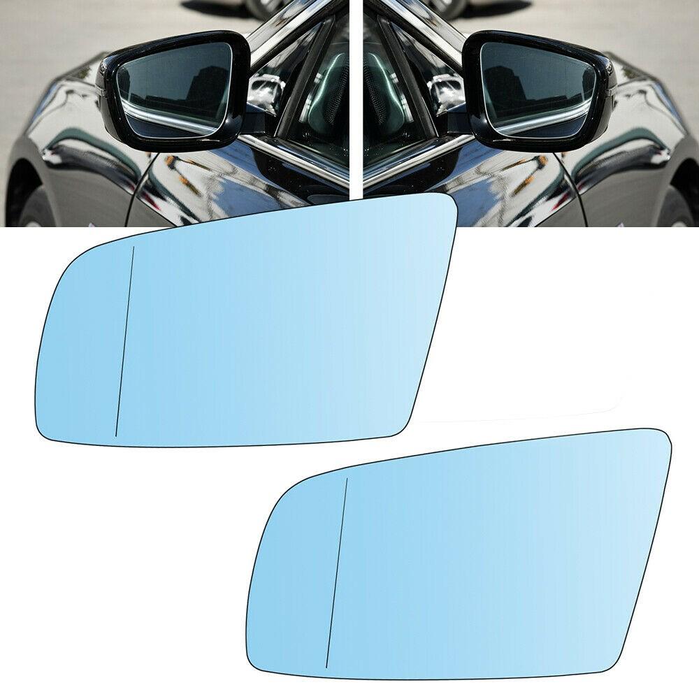 Links + Rechts Beheizte Blaue Außenspiegelgläser Für BMW 5er E60 2003-2009