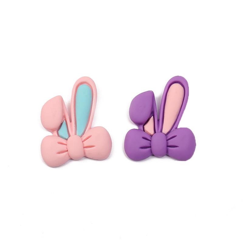 DIY Decorative Materials: Resin Rabbit Ears for Jewelry, Phone Cases, Hair Clips, Water Cups, Crocs, and Stationery Boxes