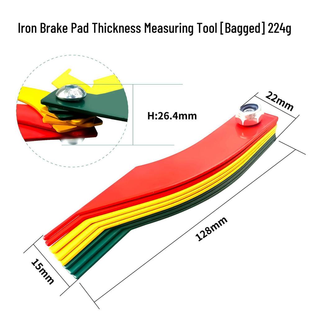 5cm Nerezový měřič hloubky dezénu pneumatik (0-50 mm)
