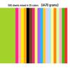 Assorted A4 Colored Paper: 500 Sheets for Printing, Photocopying & Crafts In Pink, Red, Yellow, and More.