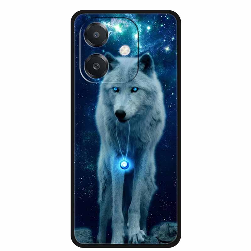 For OPPO A5 5G Case A5 Pro 4G 5G Silicone Wolf Lion TPU Soft Phone Case For OPPO A5 Pro 5G Back Cover Cartoon Shockproof Shell