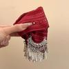 Striped Pattern Ethnic Style Hair Claw Tassel Hair Accessory Triangle Shark Clip  Commuting