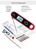2024 Dubbelsond Vikbar Digital Kökstermometer - Självroterande BBQ- & Mattermometer