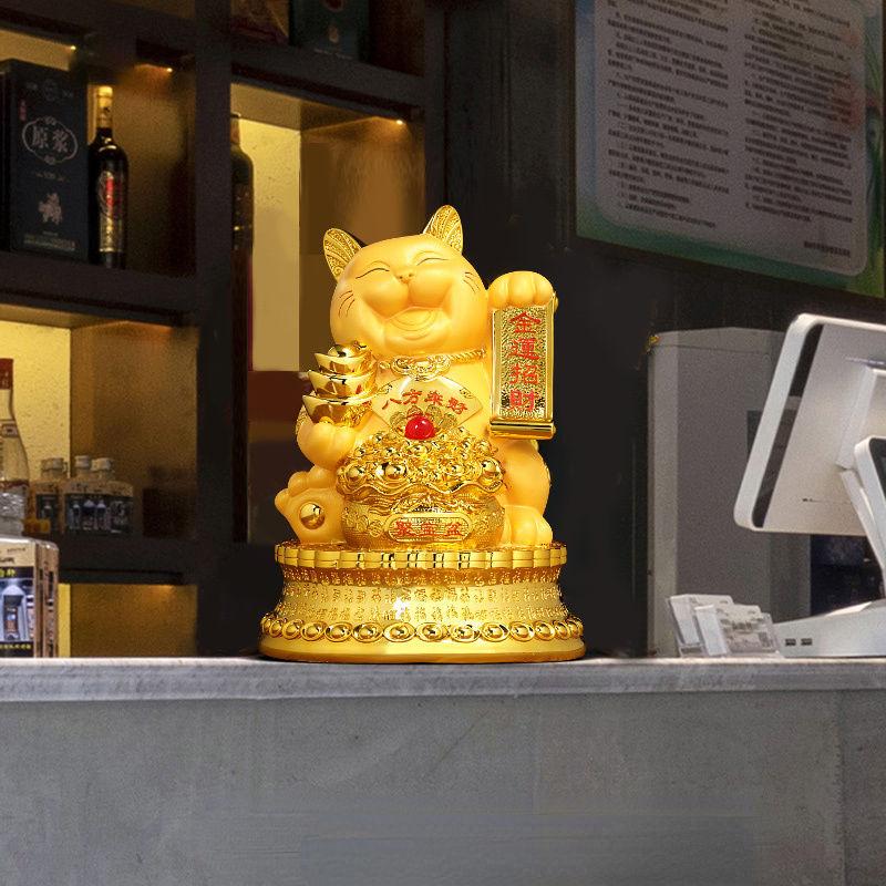 Wealth Attrace Zhaocai Cat Decoration Money Storage Pot Living Room Shop Front Desk Cashier Relocation Ornaments Gift