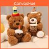 Teddy Cake Bear With Hat Plush Toy Animal Stuffed Doll Decoration Kids Gift