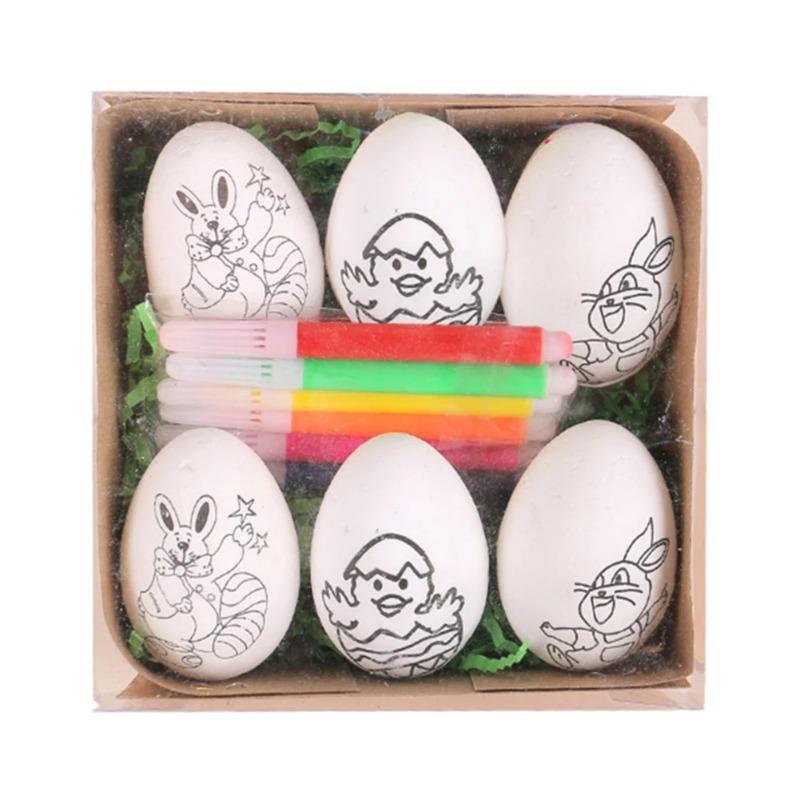 DIY Ostereier bemalen mit Stift Ostereier Mal Bastelset Iy Ostereier bemalen Schaumstoff Ostereier Kinder Ostergeschenk