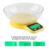 WH-B21LW Kitchen Food Scale Digital Cooking Multifunction Weight Scale with Bowl (White)