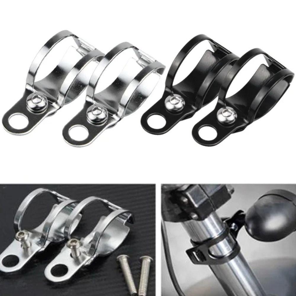 Adjustable Motorcycle Signal Light Stand 30mm-43mm Motorbike Fork Clamps  Motorcycle Accessories